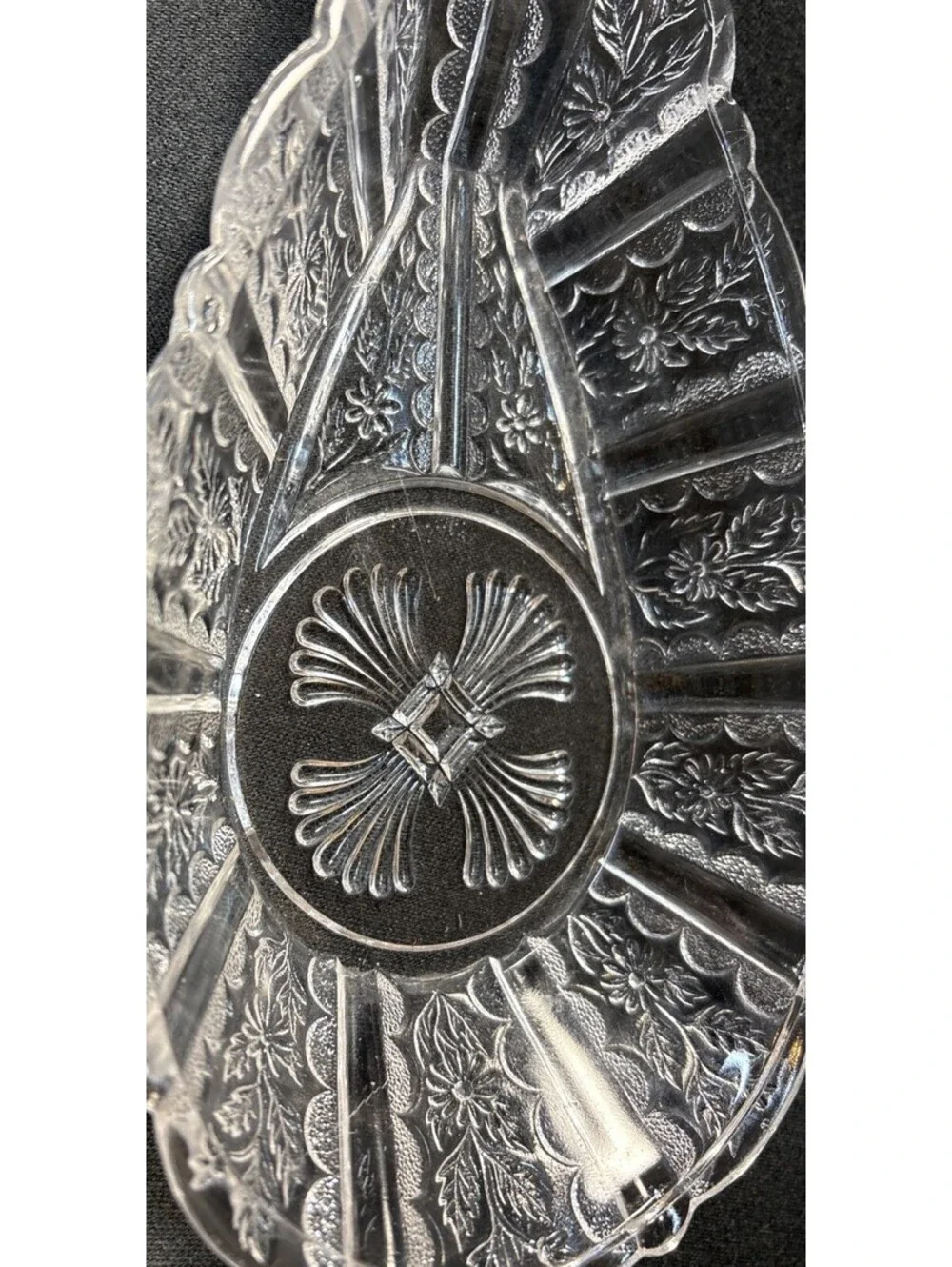 Antique EAPG Spooner Panel Daisy Bryce Brothers Glass Co. 1890 Small Chip End